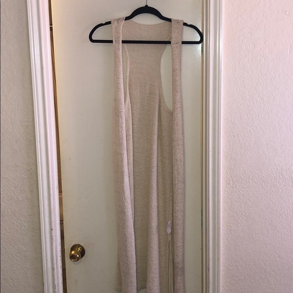 Thorn Knit Duster Khaki/Cream M/L - Picture 2 of 4